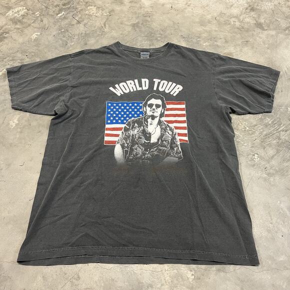 Vintage Bruce Springsteen World Tour The Rising Men's Gray T-Shirt Size Large - Picture 1 of 8